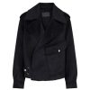 Women Levete room Coats And Jackets | Levete Room Owa Jacket In Navy 300891