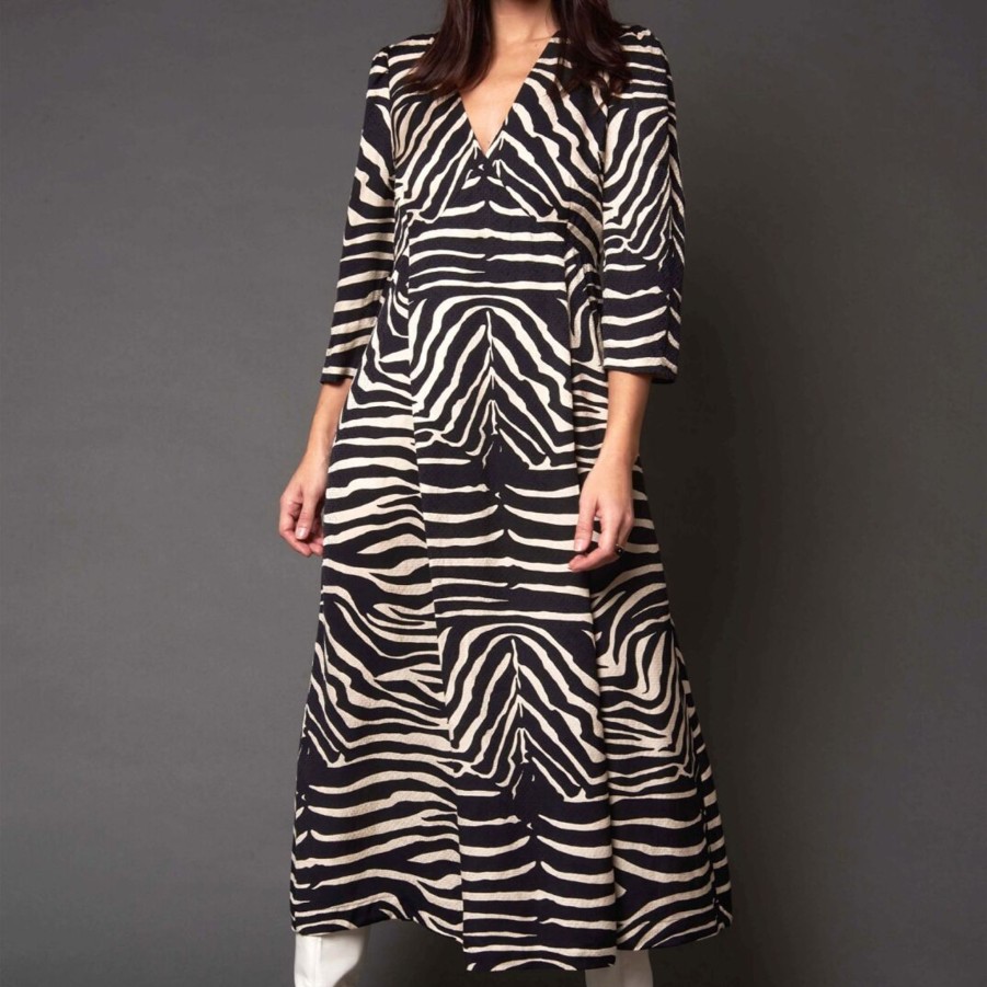 Women Idano Dresses | Idano Helmine Zebra Print Dress