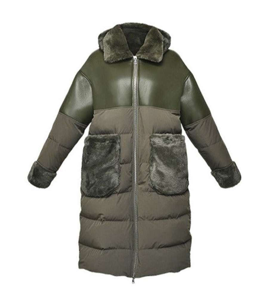 Women Oakwood Coats And Jackets | Oakwood Ella Coat In Dark Khaki