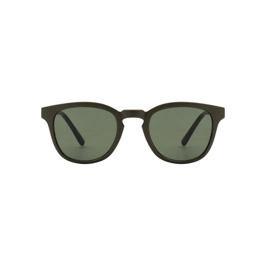 Women A Kjaerbede Sunglasses And Eyewear | A.Kjaerbede Bate Sunglasses In Dark Olive Green