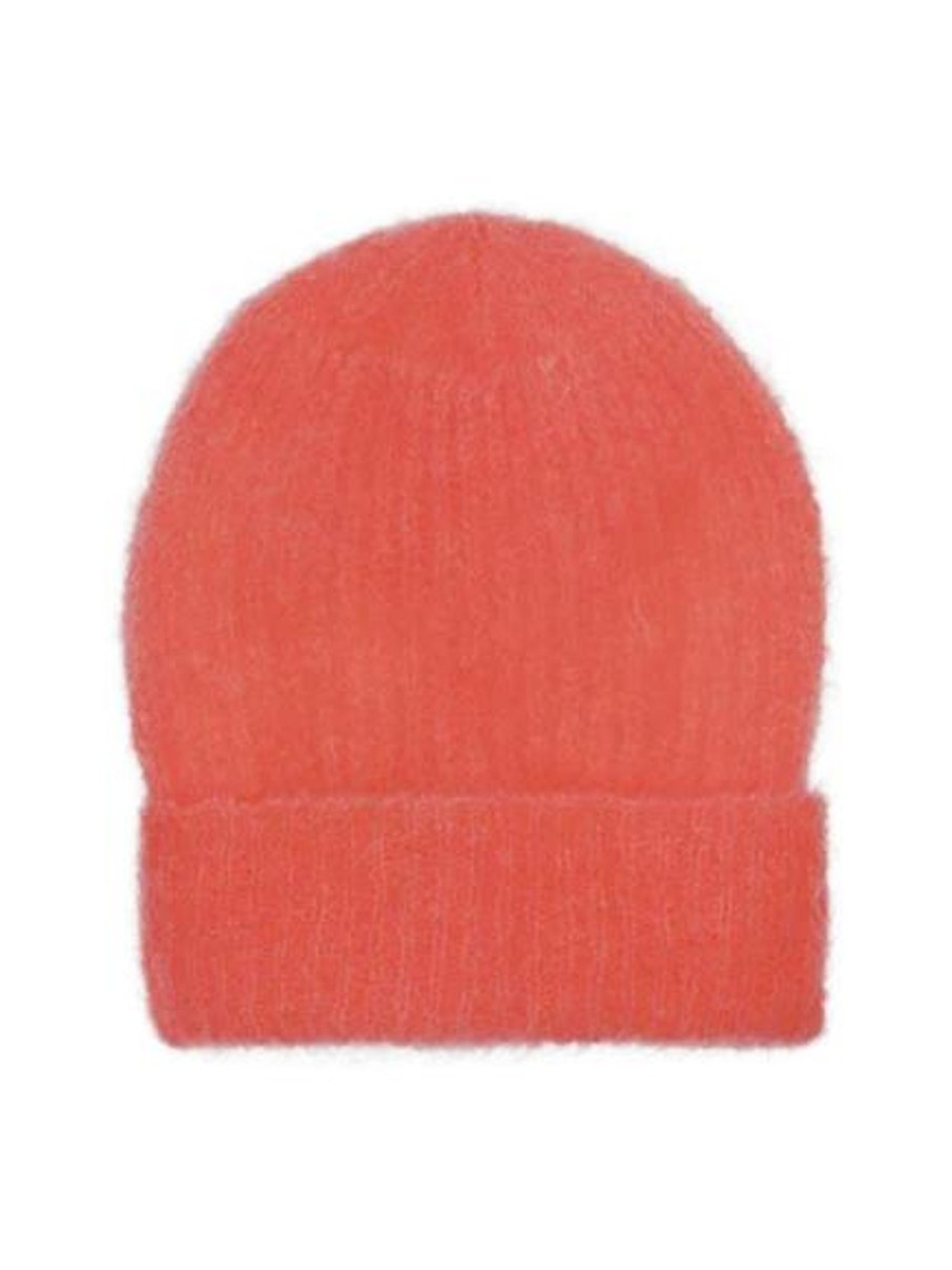 Women American Dreams Gloves & Hats And Scarves | American Dreams Mila Beanie Hat In Coral