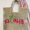 Women The Jacksons Bags & Purses And Accessories | The Jacksons Aloha Natural And Pink Large Bag