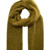 Women Mos Mosh Gloves & Hats And Scarves | Mos Mosh Thora Knit Scarf In Fir Green