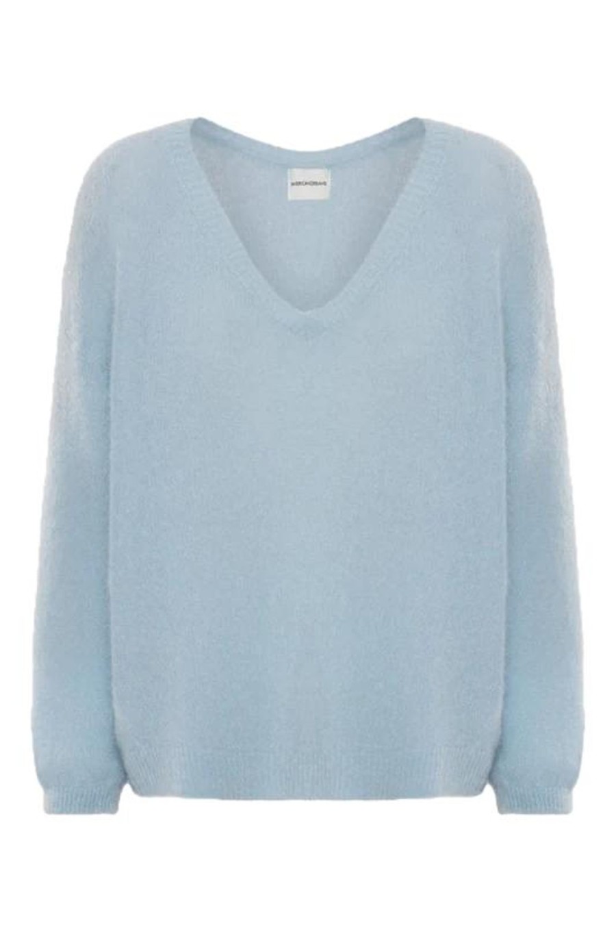 Women American Dreams Knitwear And Sweaters | American Dreams Silja V Neck Sweater In Pale Blue