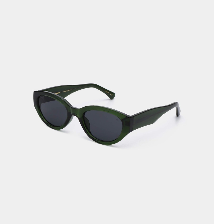 Women A Kjaerbede Sunglasses And Eyewear | A.Kjaerbede Winnie In Dark Green Transparent