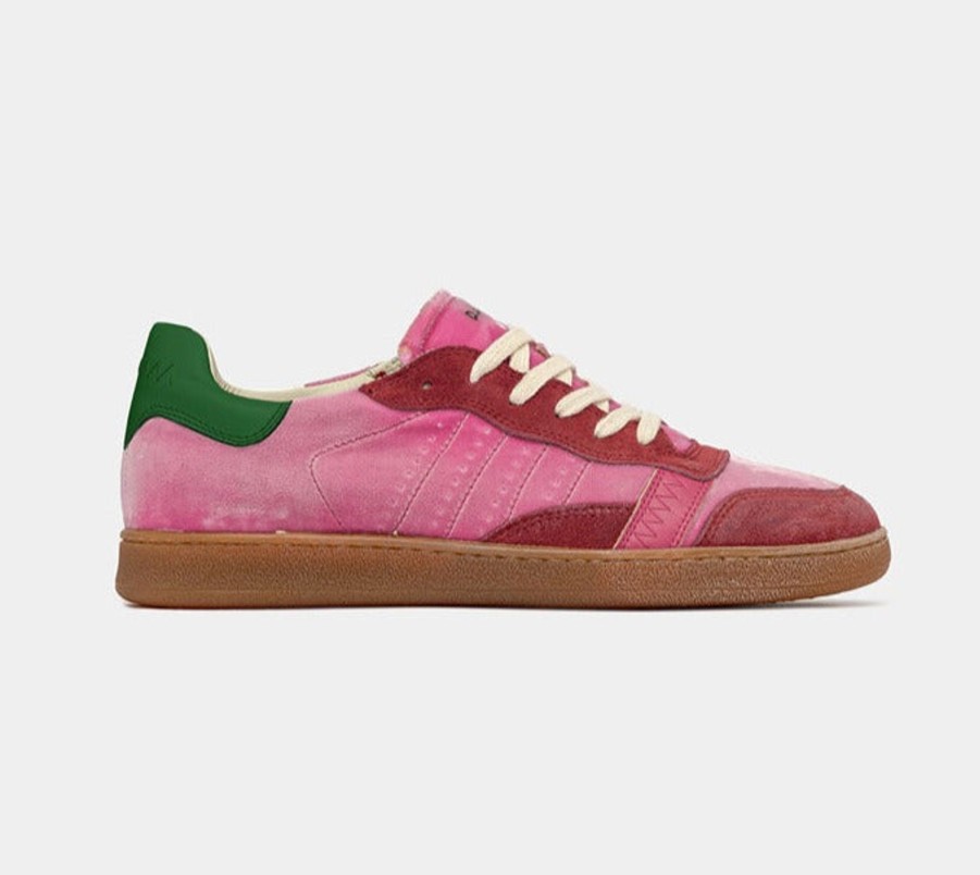 Women D.A.T.E | D.A.T.E Sporty Low Velvet Pink Trainer