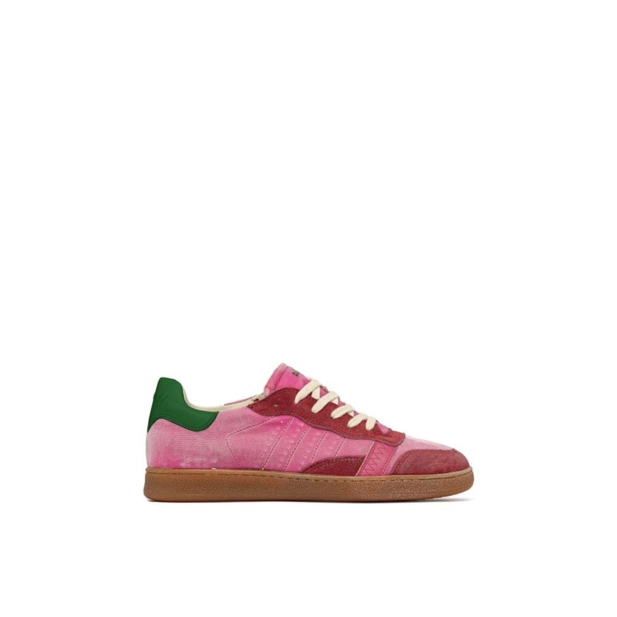 Women D.A.T.E | D.A.T.E Sporty Low Velvet Pink Trainer