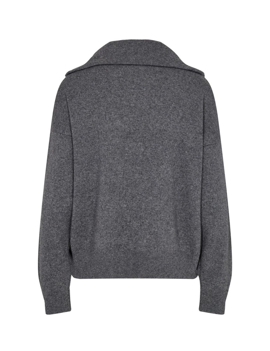 Women Levete Room Knitwear And Sweaters | Levete Room Winni Pullover In Grey 100862