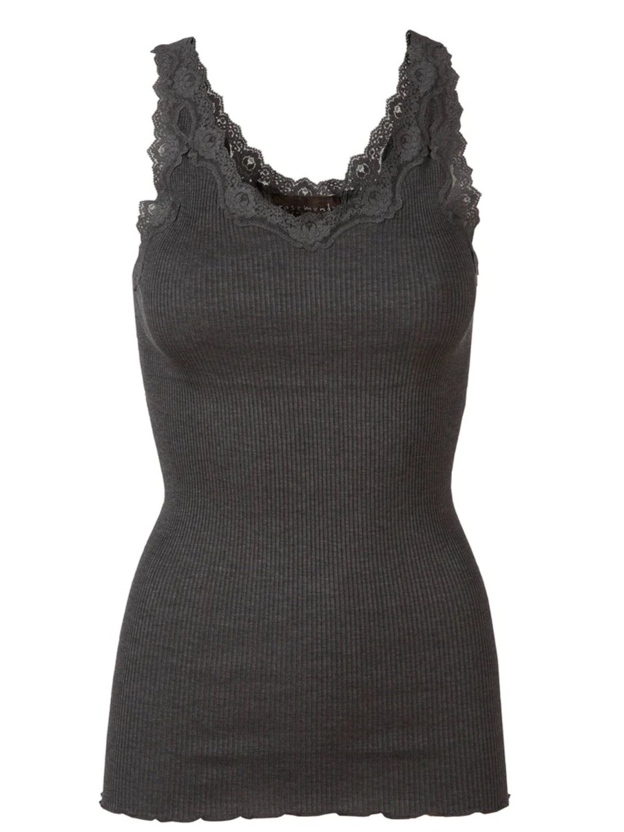 Women Rosemunde Tops | Rosemunde Vest Top In Dark Grey 5357