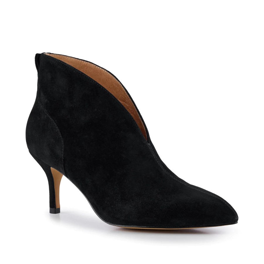 Women Shoe The Bear | Shoe The Bear Valentine Low Cut Boot In Black Suede