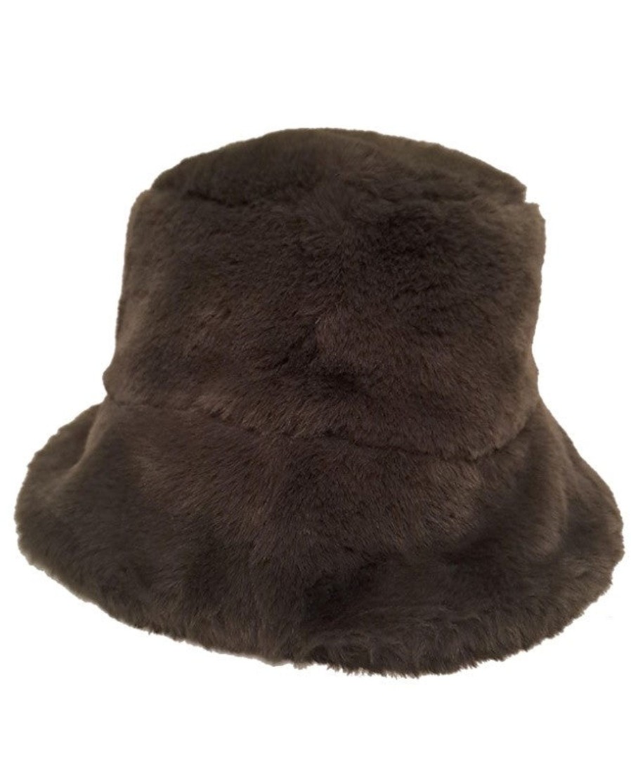 Women Oakwood Gloves & Hats And Scarves | Oakwood Bobland Faux Fur Hat In Light Khaki