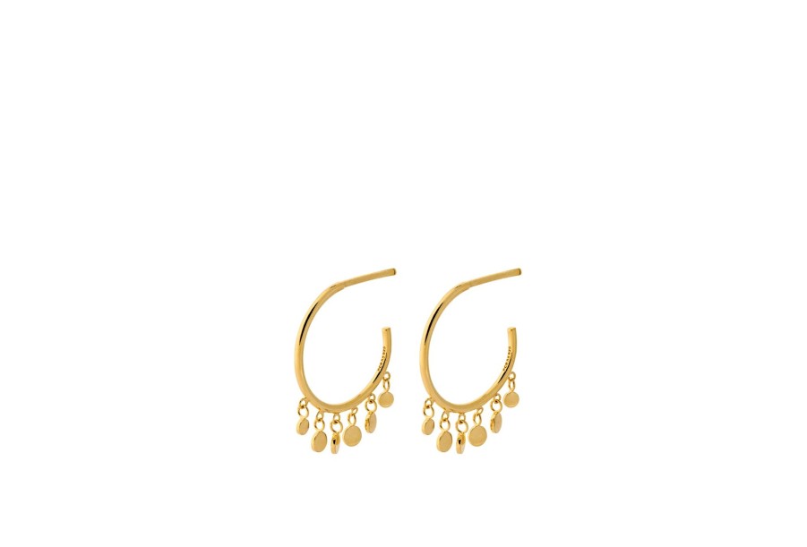 Women Pernille Corydon Earrings | Pernille Corydon Glow Earrings 14Mm In Gold