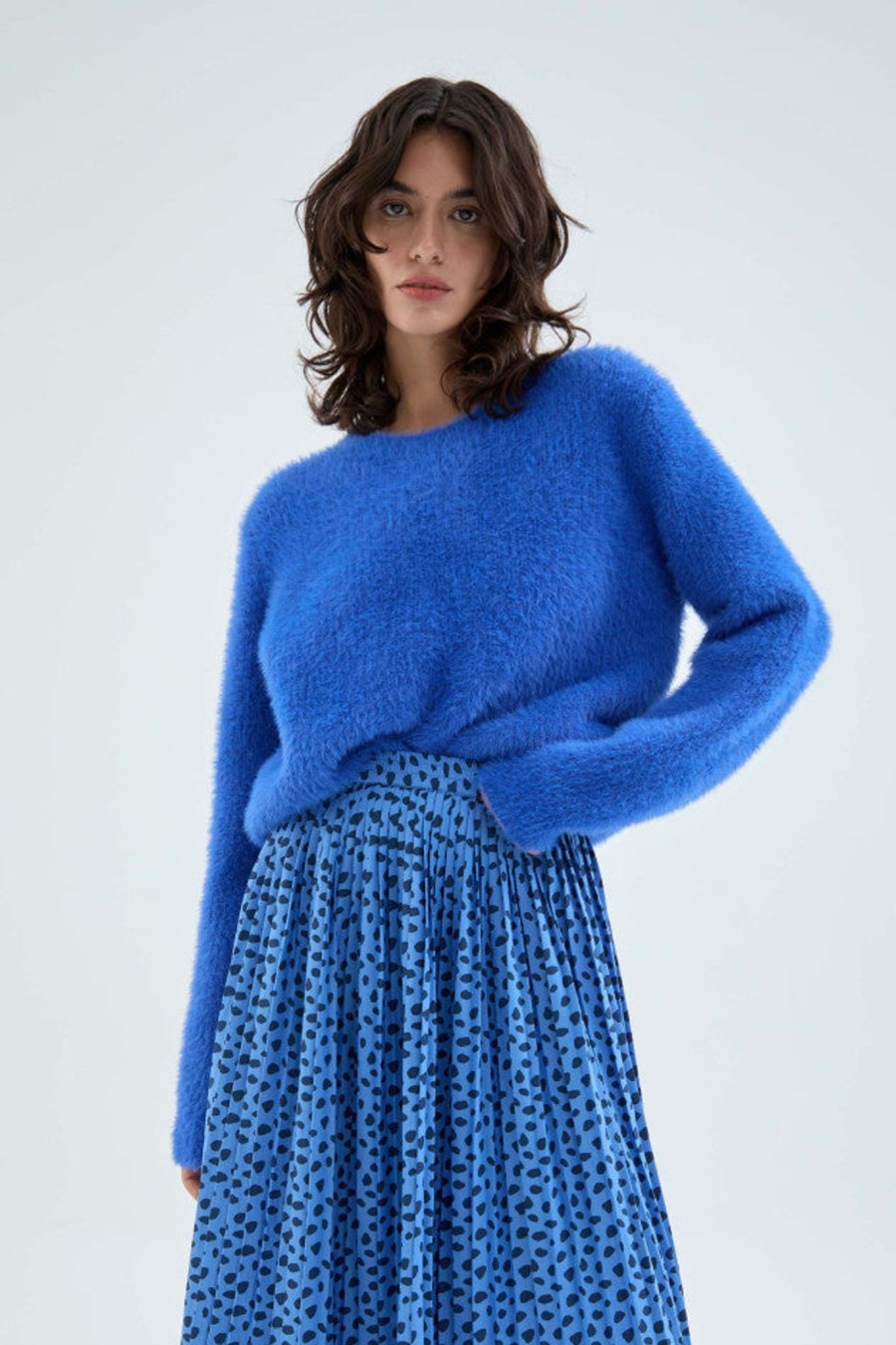 Women Compania Fantastica Knitwear And Sweaters | Compania Fantastica Jumper In Blue 102001