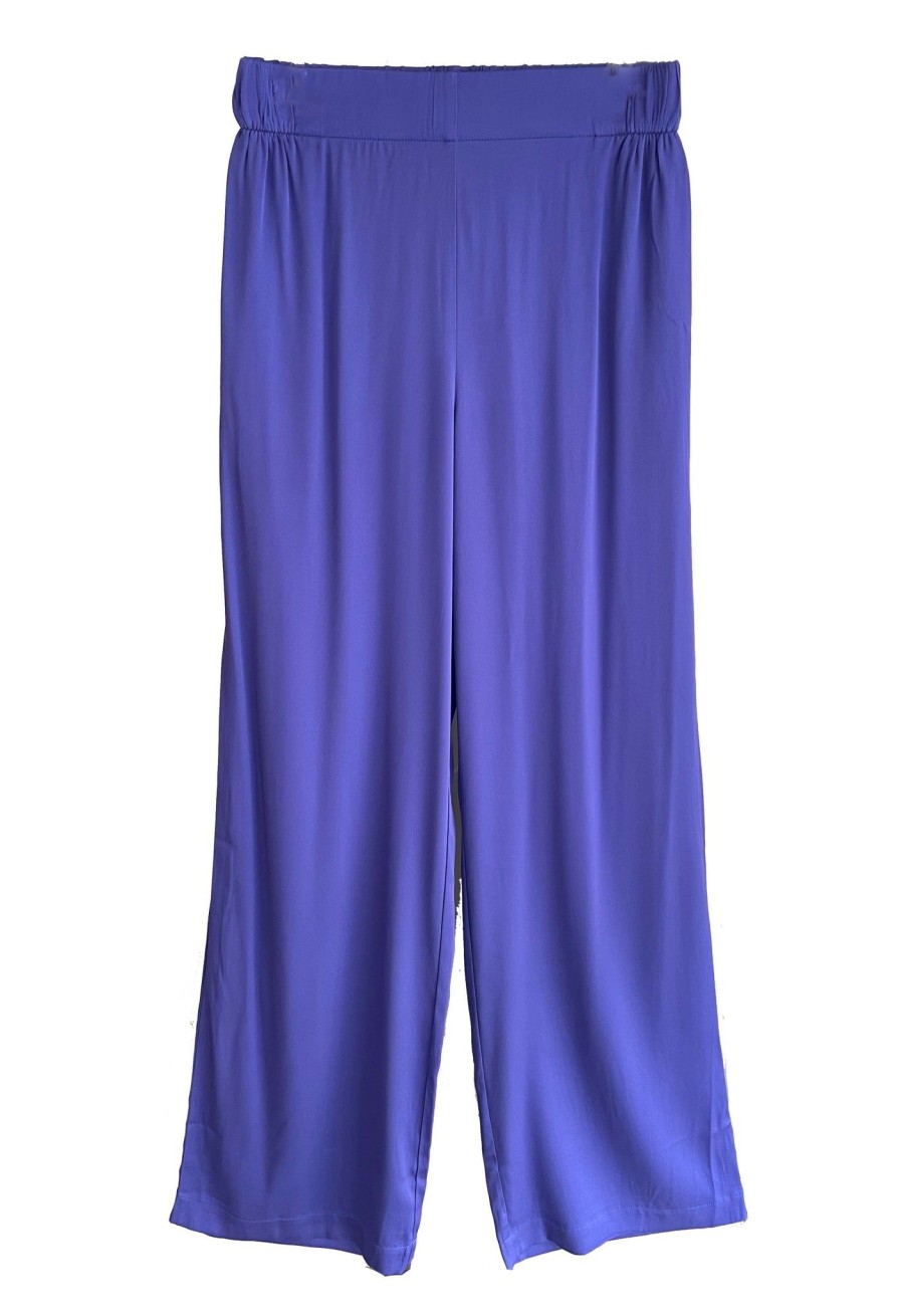 Women Silk95Five Trousers & Skirts And Shorts | Silk95Five Amalfi Trousers In Imperial Blue