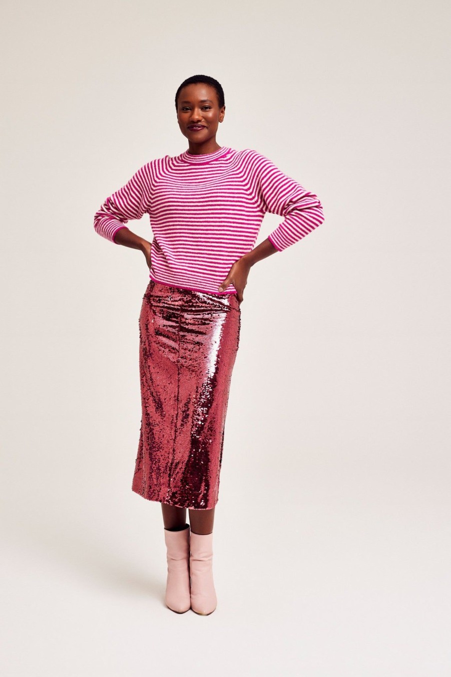 Women CKS Trousers & Skirts And Shorts | Cks Skott Skirt In Swatch Pink