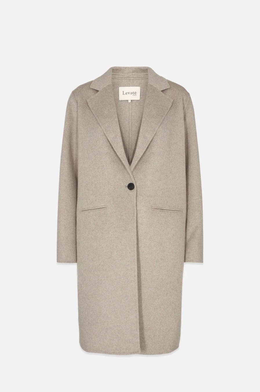 Women Levete Room Coats And Jackets | Levete Room Owa Wool Coat In Oatmeal