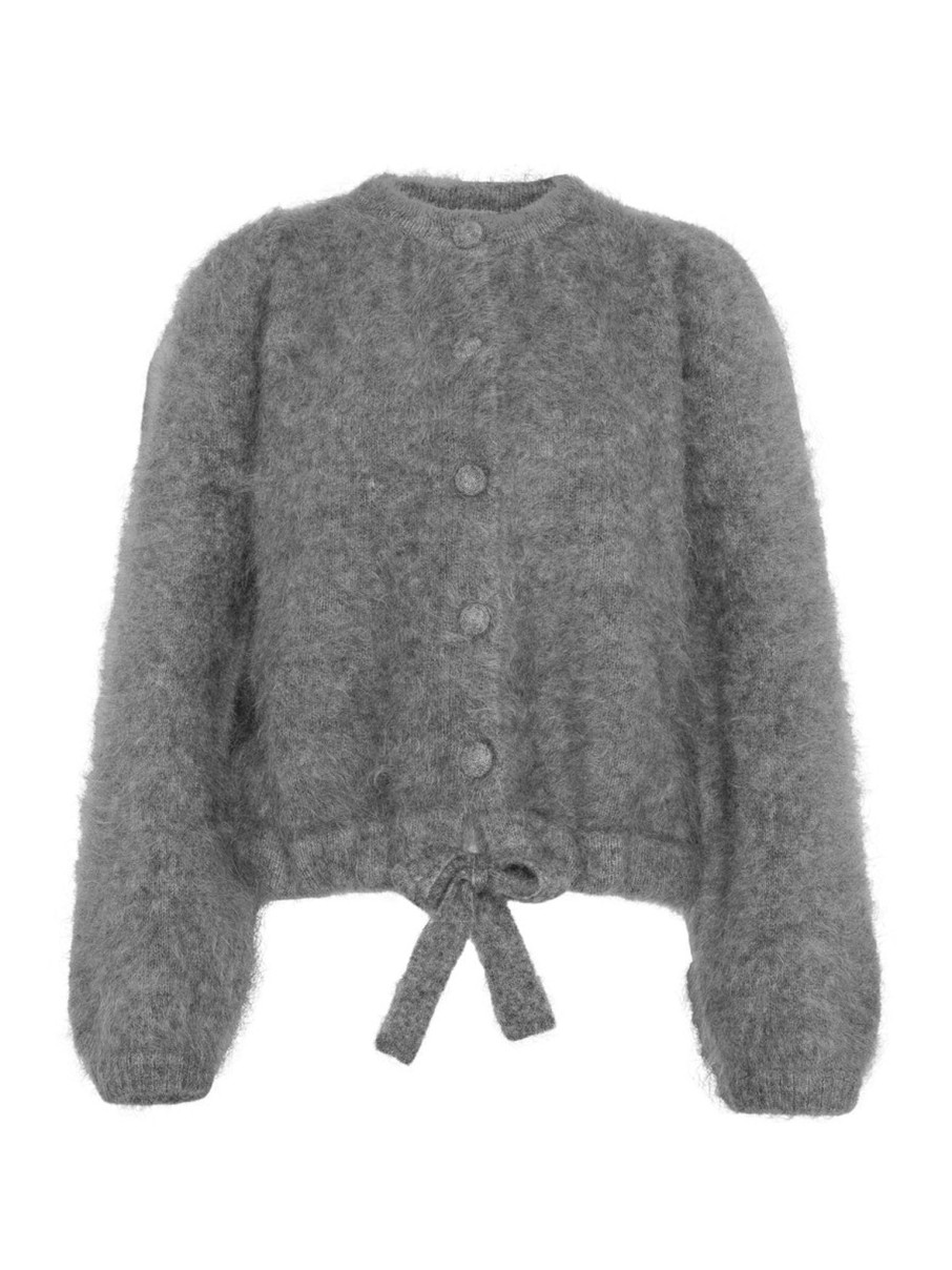 Women Ella & il Knitwear And Sweaters | Ella & Il Franca Chunky Cardigan In Grey