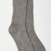 Women Brodie Cashmere Socks | Brodie Cashmere Cosy Bed Socks In Mid Grey