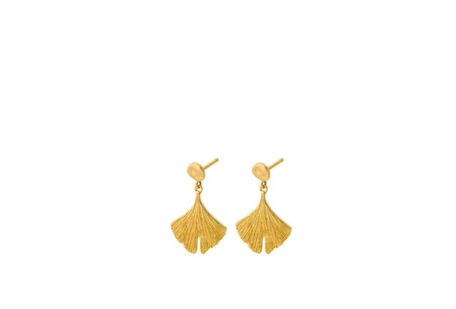 Women Pernille Corydon Earrings | Pernille Corydon Biloba Earrings In Gold